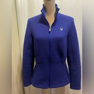 Spyder Women's Royal Blue Full-Zip Jacket